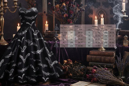 Flared Halloween Dresses - Sorceress Sanctuary Ghost Iridescent / M-Ghost Iridescent / S-Spider Webs / M-Spider Webs / S-Red / M