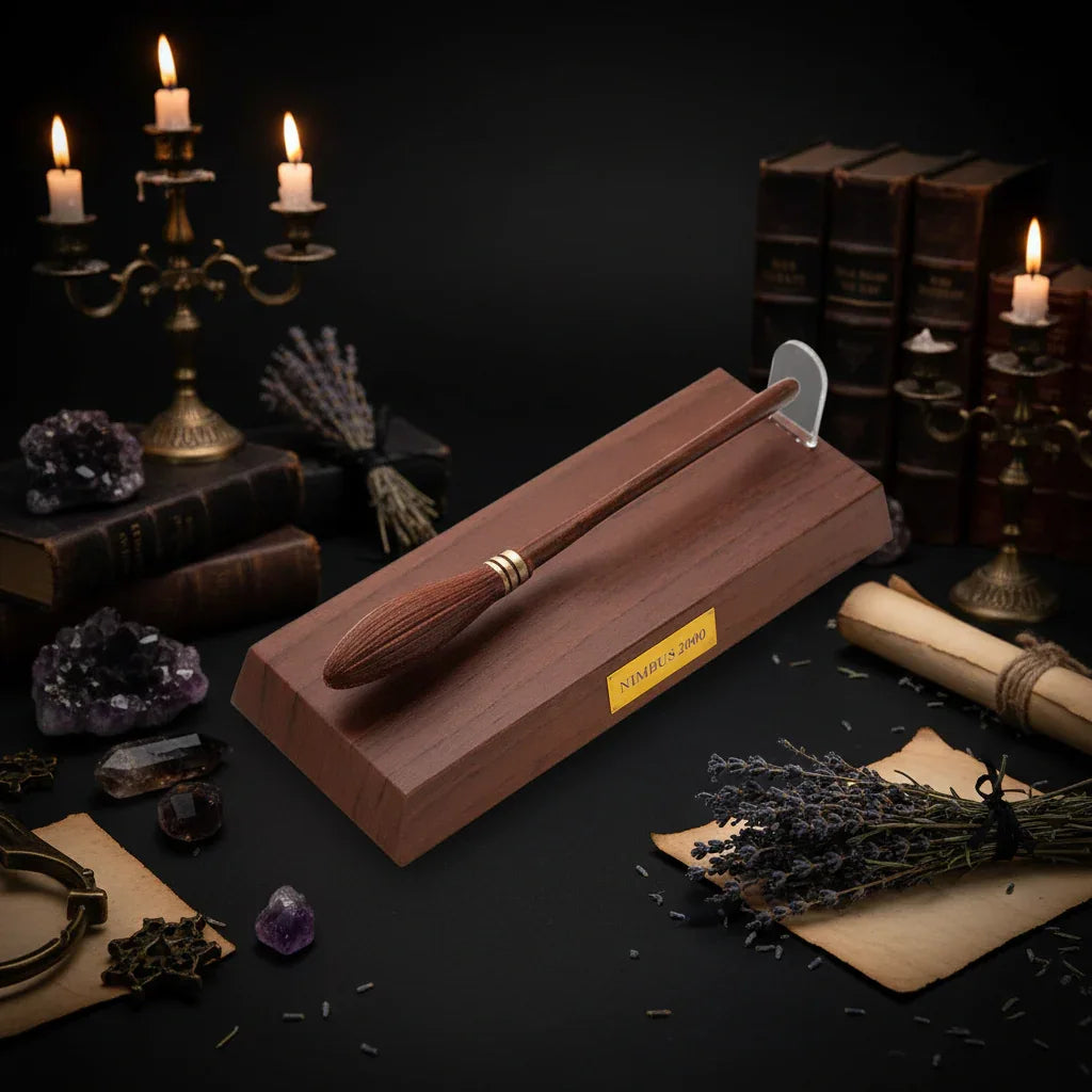 Floating Broom Pen - Sorceress Sanctuary Brown