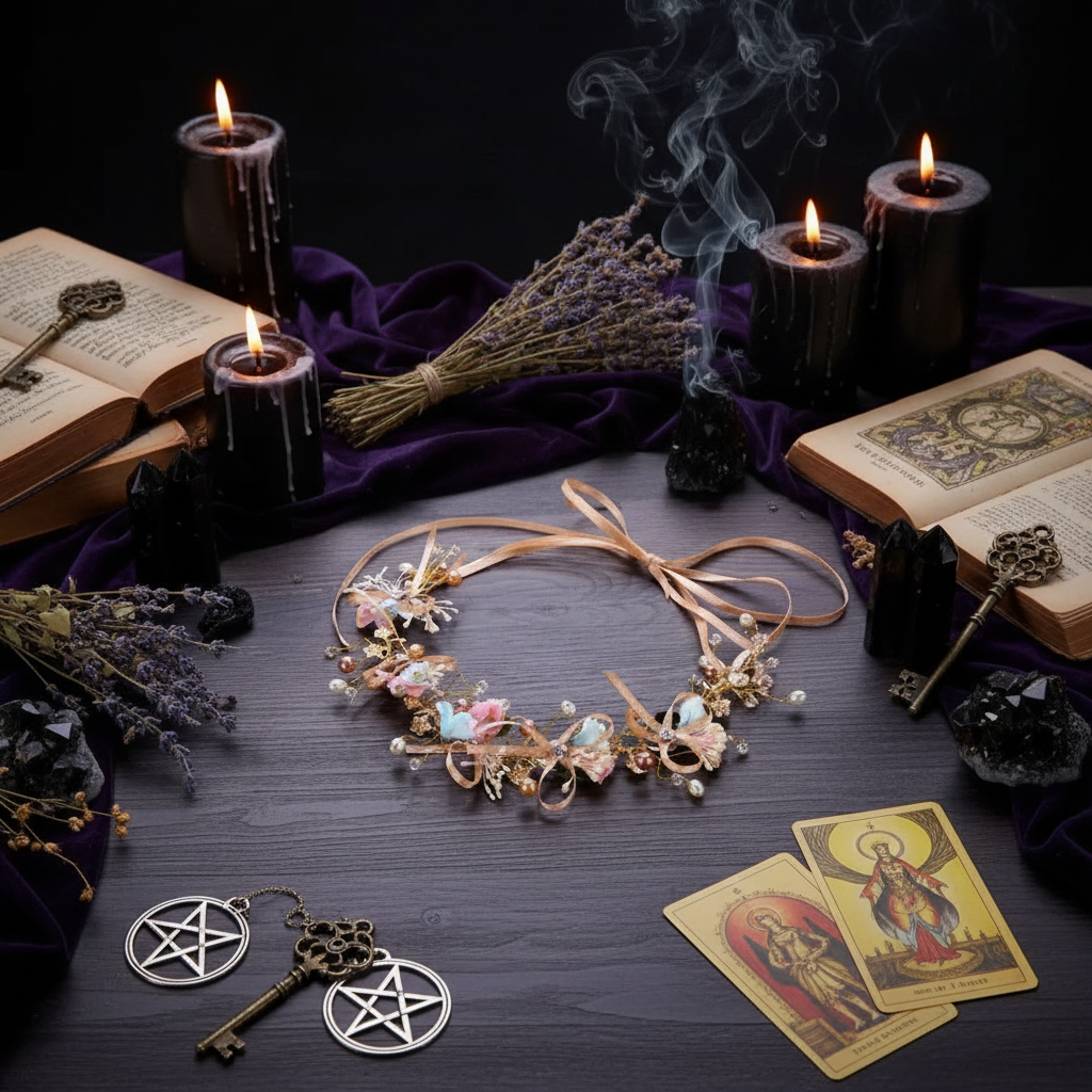 Floral Pearl Crown - Sorceress Sanctuary colour