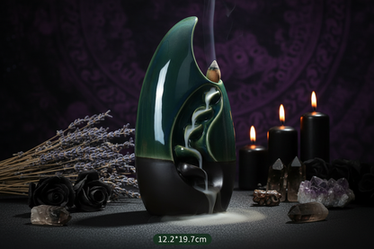 Flow Crescent Incense - Sorceress Sanctuary Black glaze