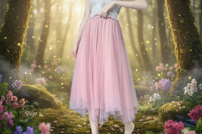 Flowing Fairy Skirt - Sorceress Sanctuary Apricot / S-Apricot / M-Apricot / L-Apricot / XL-Apricot / 2XL