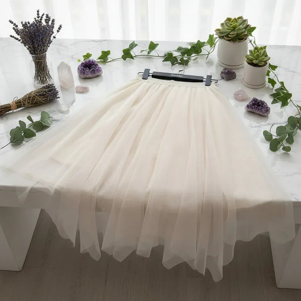 Flowing Fairy Skirt - Sorceress Sanctuary Apricot / S-Apricot / M-Apricot / L-Apricot / XL-Apricot / 2XL