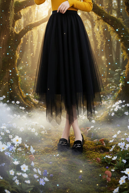 Flowing Fairy Skirt - Sorceress Sanctuary Apricot / S-Apricot / M-Apricot / L-Apricot / XL-Apricot / 2XL