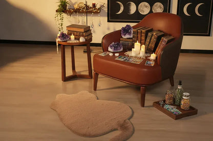 Fluffy Cat Rug - Sorceress Sanctuary Khaki / 47*93CM-white / 47*93CM-black / 47*93CM-pink / 47*93CM