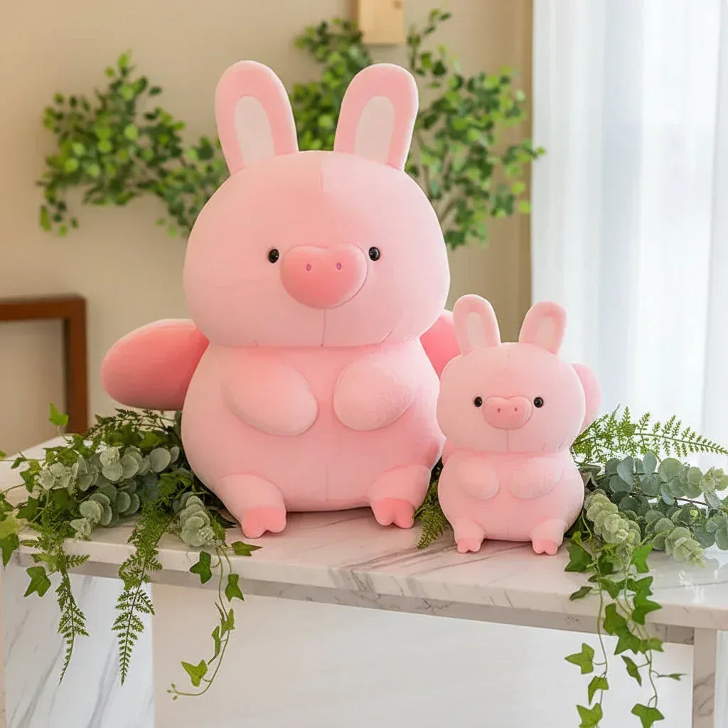Flying Bunny Plushie - Sorceress Sanctuary 45cm 0.6KG / Pink-55cm 1kg / Pink-75cm 2kg / Pink