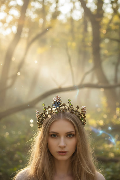 Forest Flower Tiara - Sorceress Sanctuary Forest Fairy