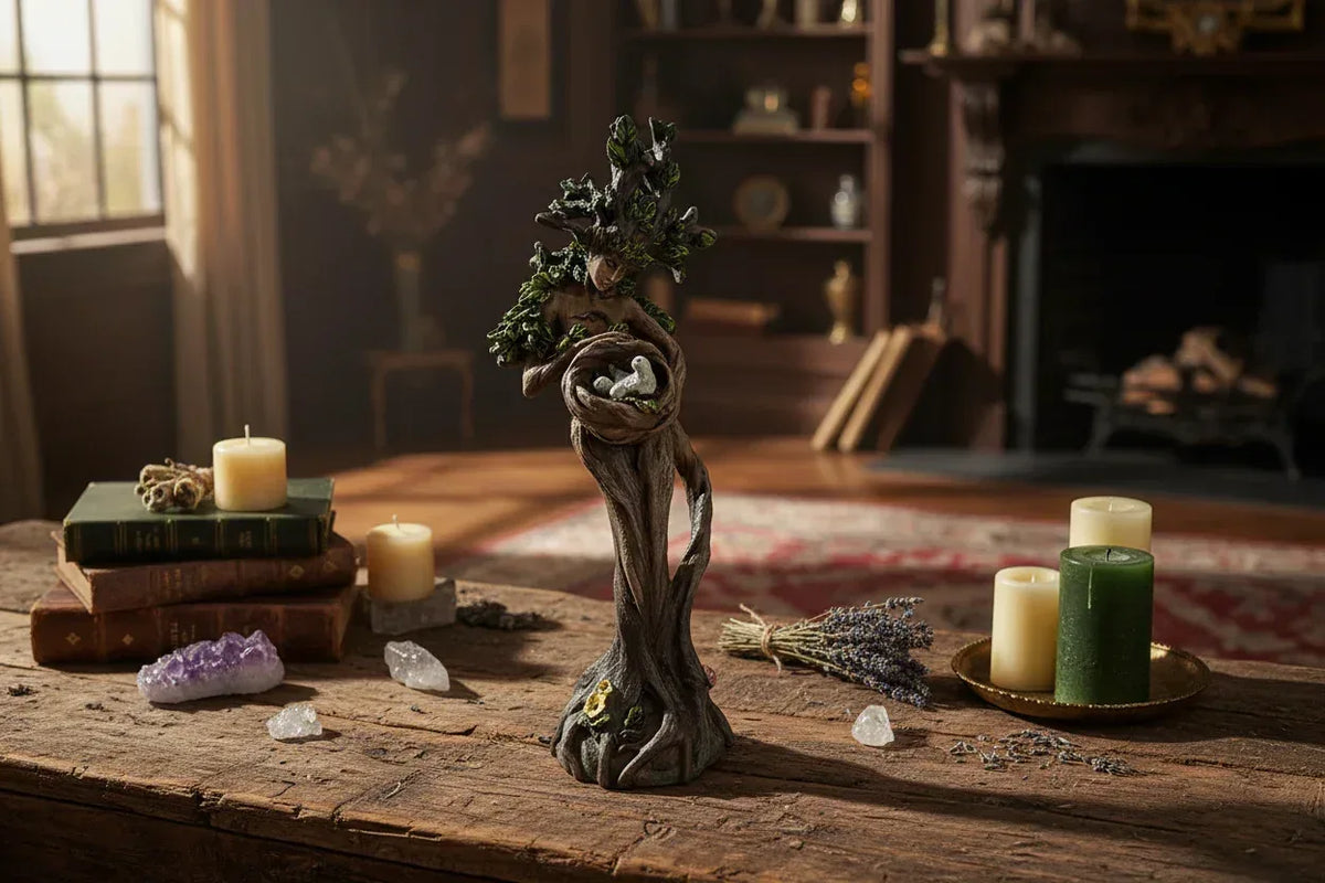 Forest Goddess Sculpture - Sorceress Sanctuary Primary Color / 17cm