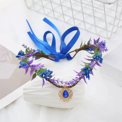 Forest Water Drop Crown - Sorceress Sanctuary Blue and purple