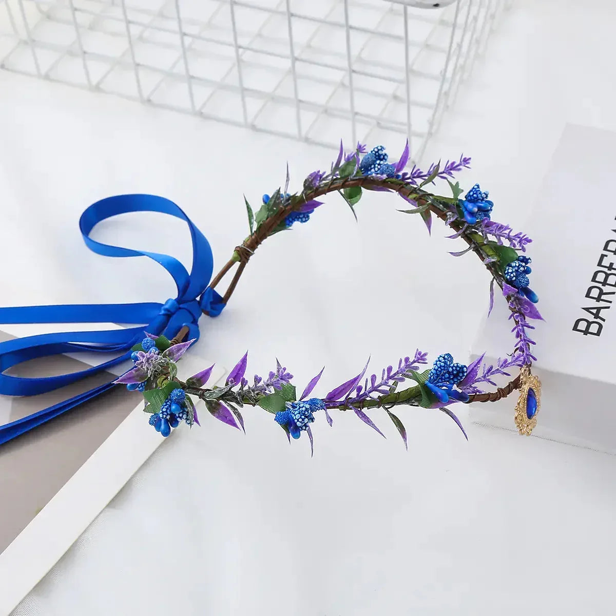 Forest Water Drop Crown - Sorceress Sanctuary Blue and purple