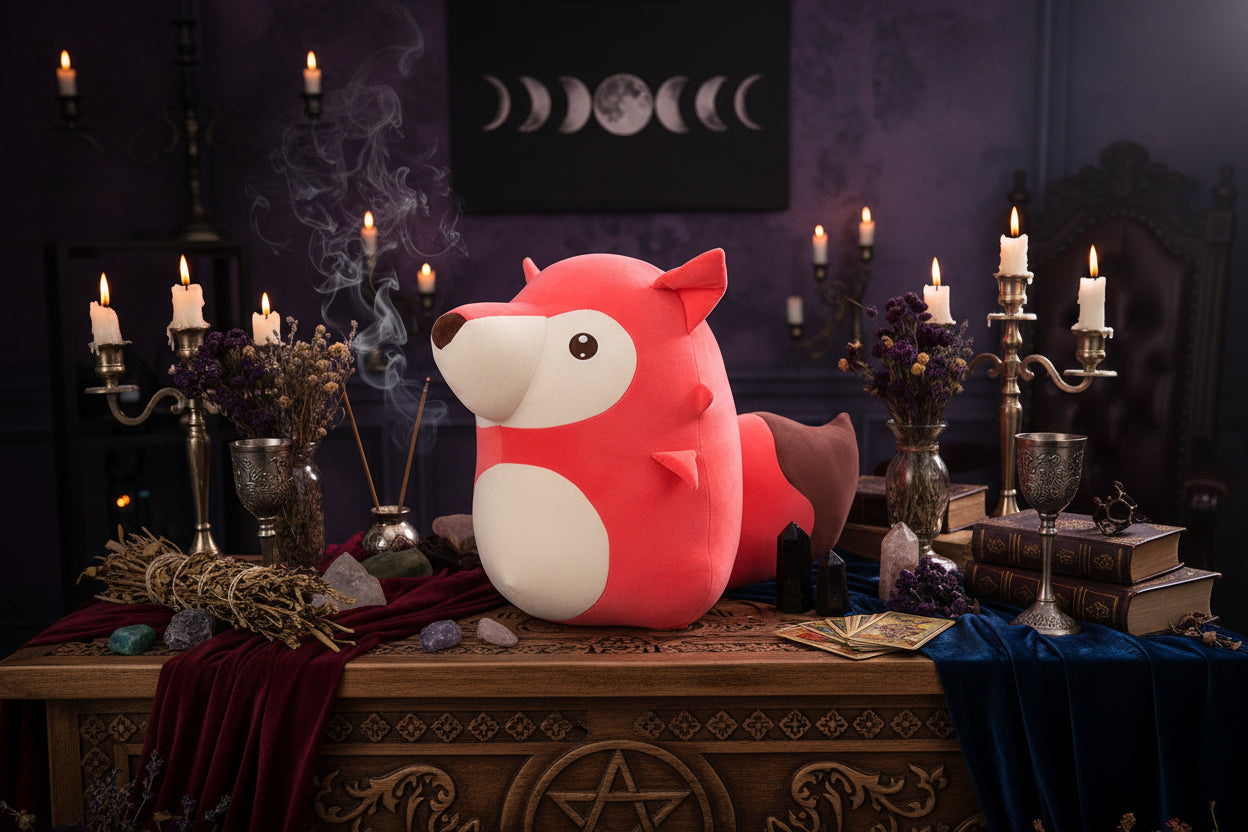 Fox Plushie - Sorceress Sanctuary Red / 20cm-Orange / 20cm