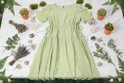 French Fairy Dress - Sorceress Sanctuary Green / S-Green / M-Green / L-Green / XL