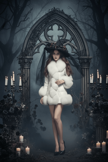 Frostveil Fur Coat Sorceress Sanctuary