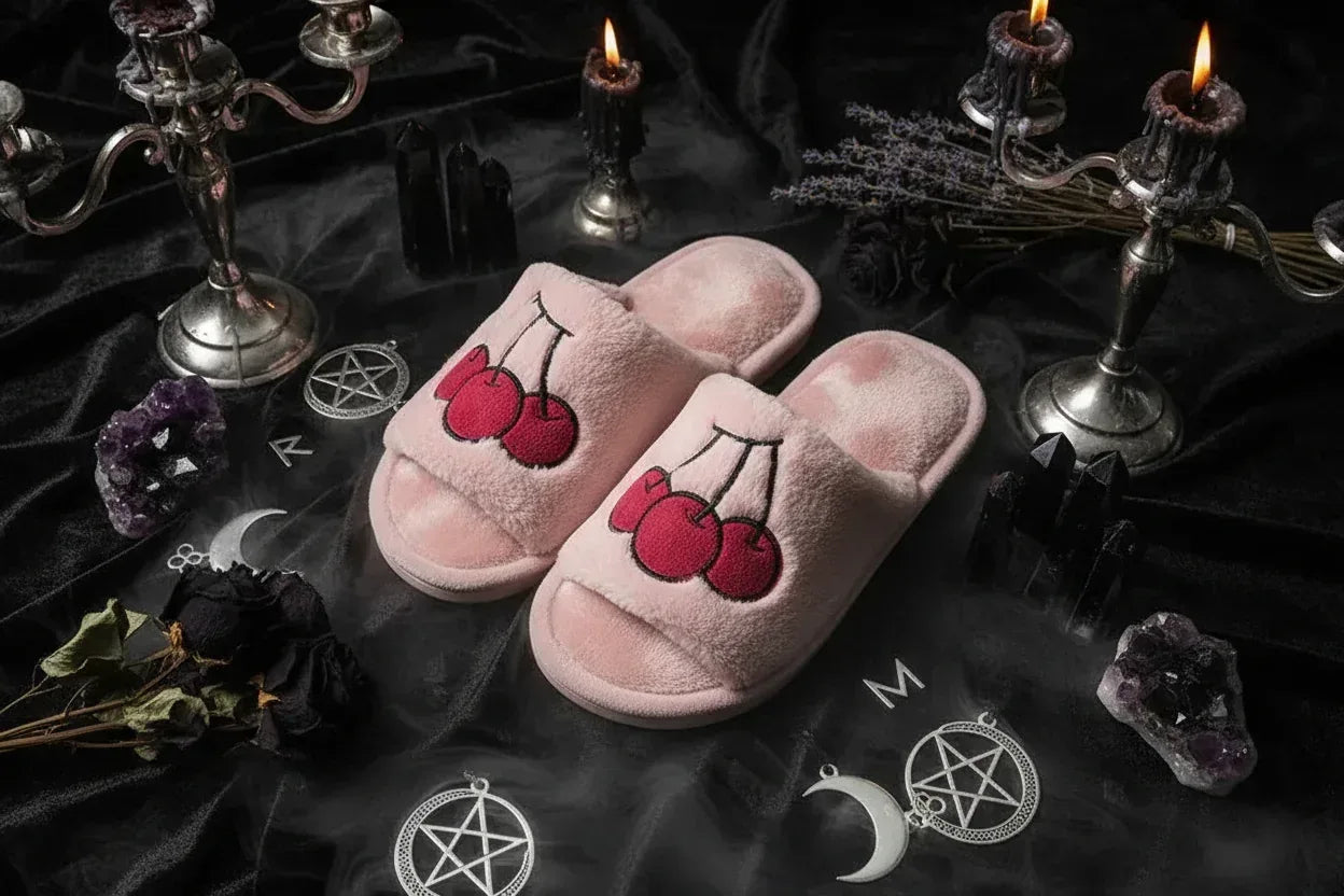 Fruity Plush Slippers - Sorceress Sanctuary Blue / M-Grey / M-Lotus root / M-Black / L-Violet / M