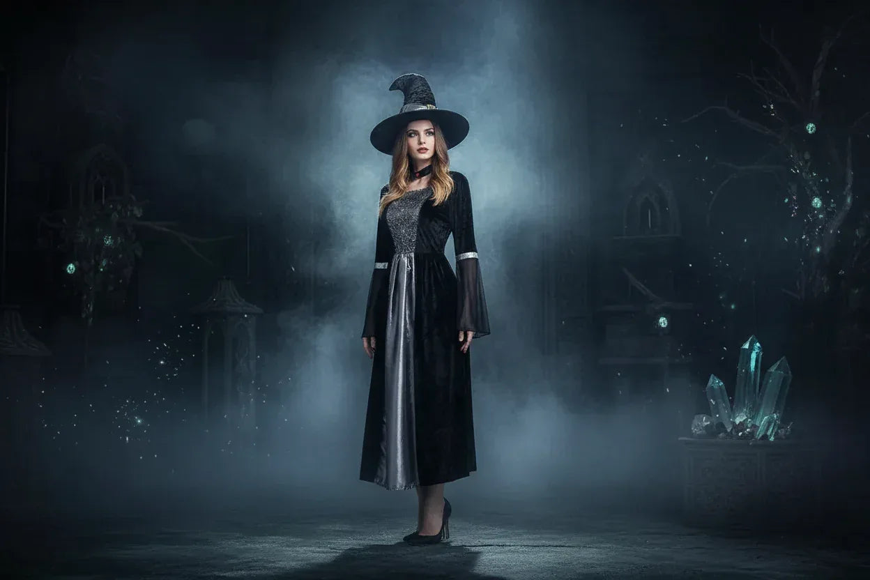 Full Witch Outfit - Sorceress Sanctuary Orange / One size-Gray / One size