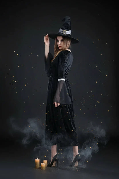 Full Witch Outfit - Sorceress Sanctuary Orange / One size-Gray / One size