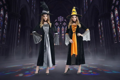 Full Witch Outfit - Sorceress Sanctuary Orange / One size-Gray / One size