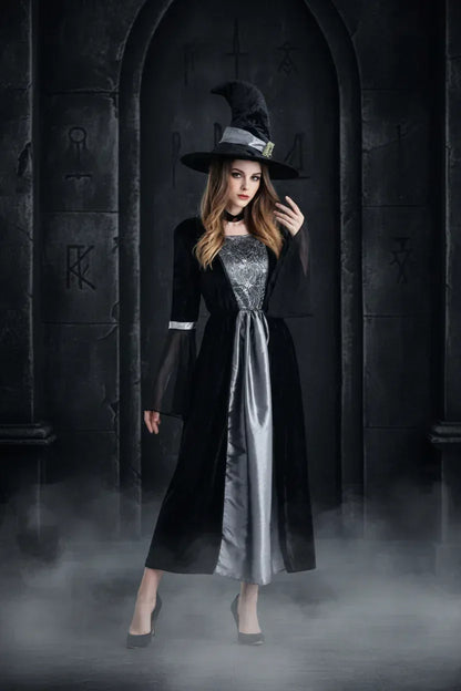 Full Witch Outfit - Sorceress Sanctuary Orange / One size-Gray / One size