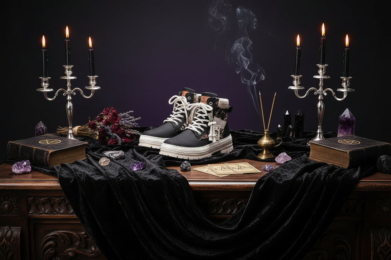 Fur Print Boots - Sorceress Sanctuary Black / Size39-Black / Size40-Black / Size41-Black / Size42-Black / Size43
