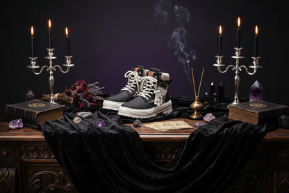 Fur Print Boots - Sorceress Sanctuary Black / Size39-Black / Size40-Black / Size41-Black / Size42-Black / Size43