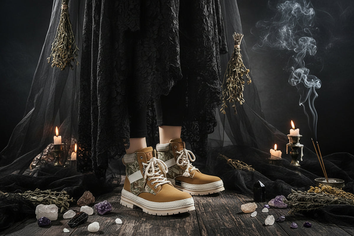 Fur Print Boots - Sorceress Sanctuary Black / Size39-Black / Size40-Black / Size41-Black / Size42-Black / Size43
