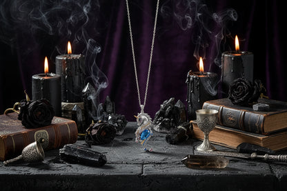 Gemstone Unicorn Necklace - Sorceress Sanctuary Purple-Blue