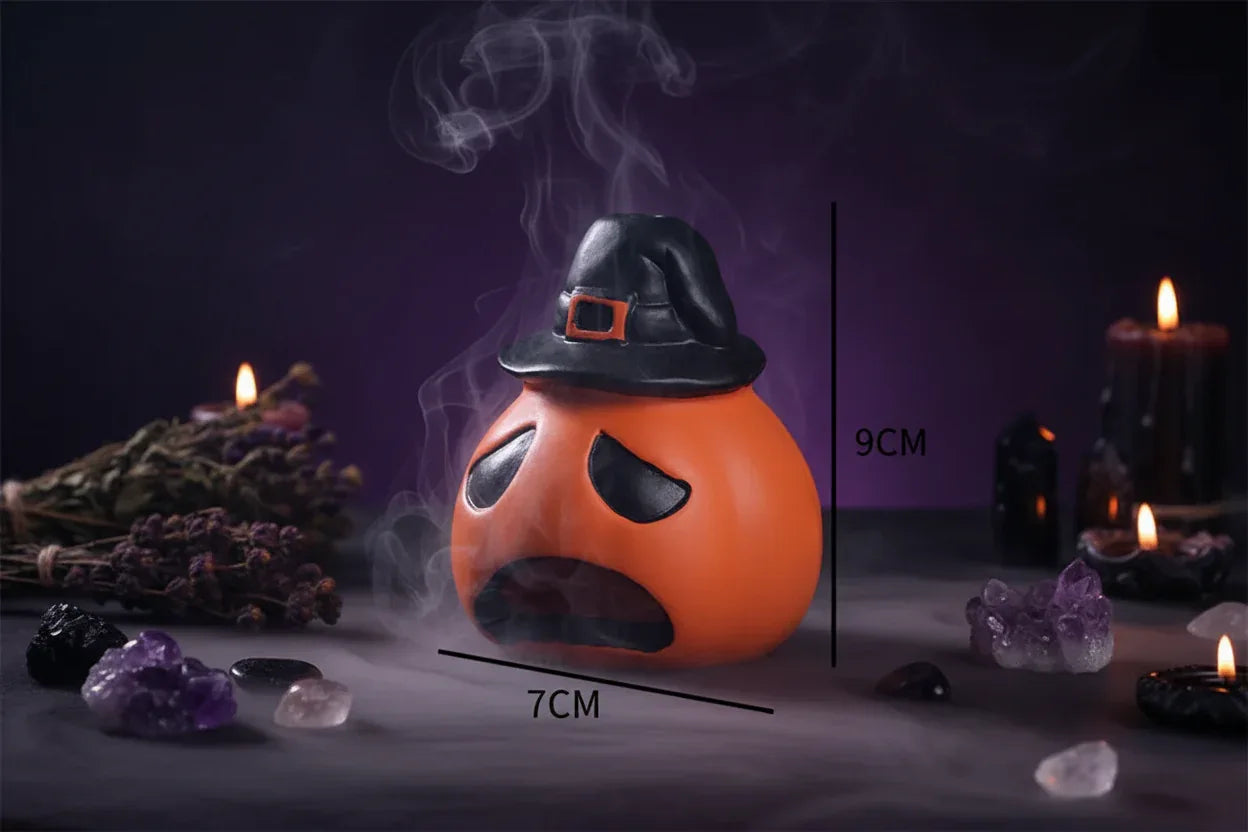 Ghost Scream Whistle - Sorceress Sanctuary Black And White Feather-Purple-Orange-Green-Human Skeleton