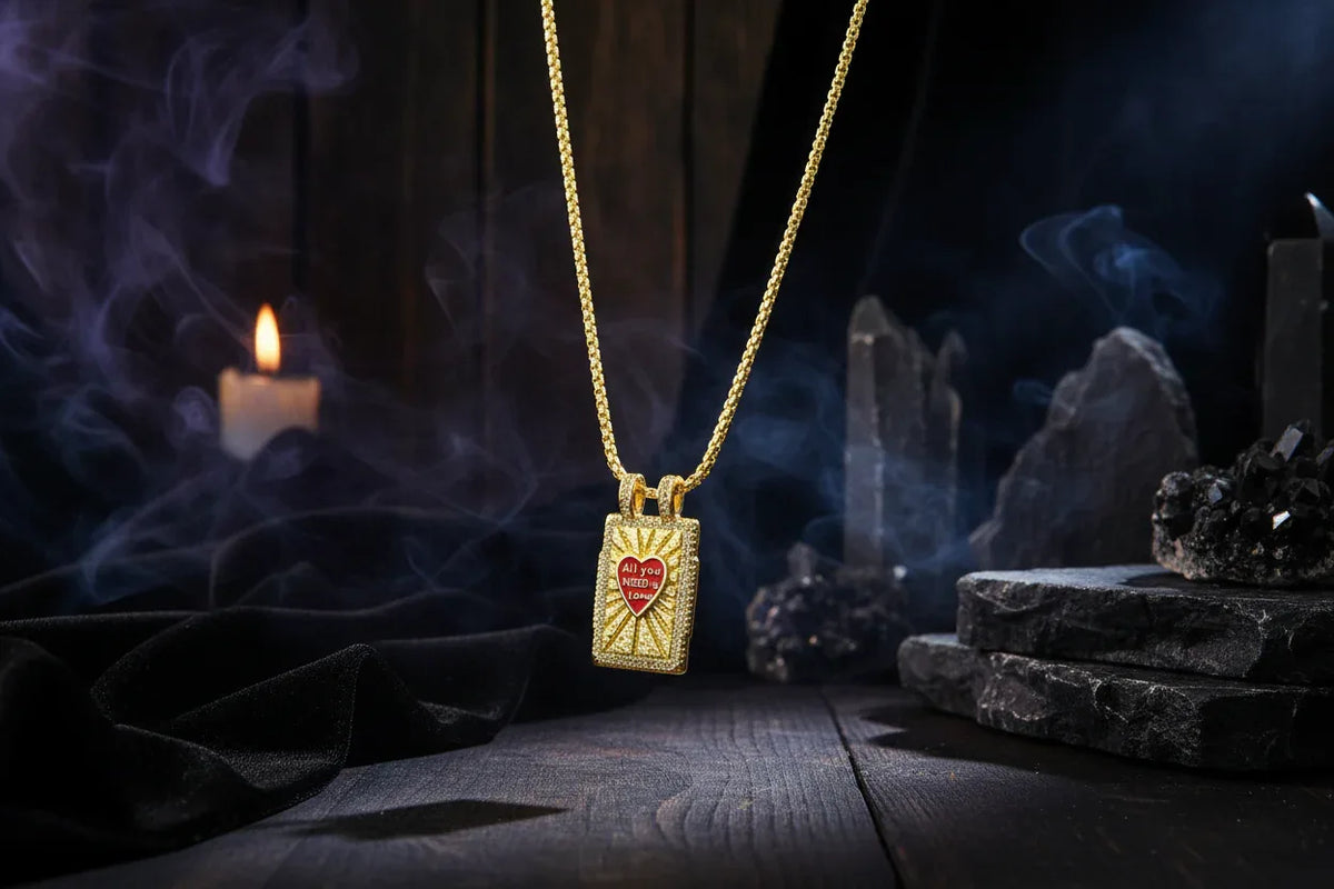 Gilded Tarot Pendant - Sorceress Sanctuary A-B-C-D-E
