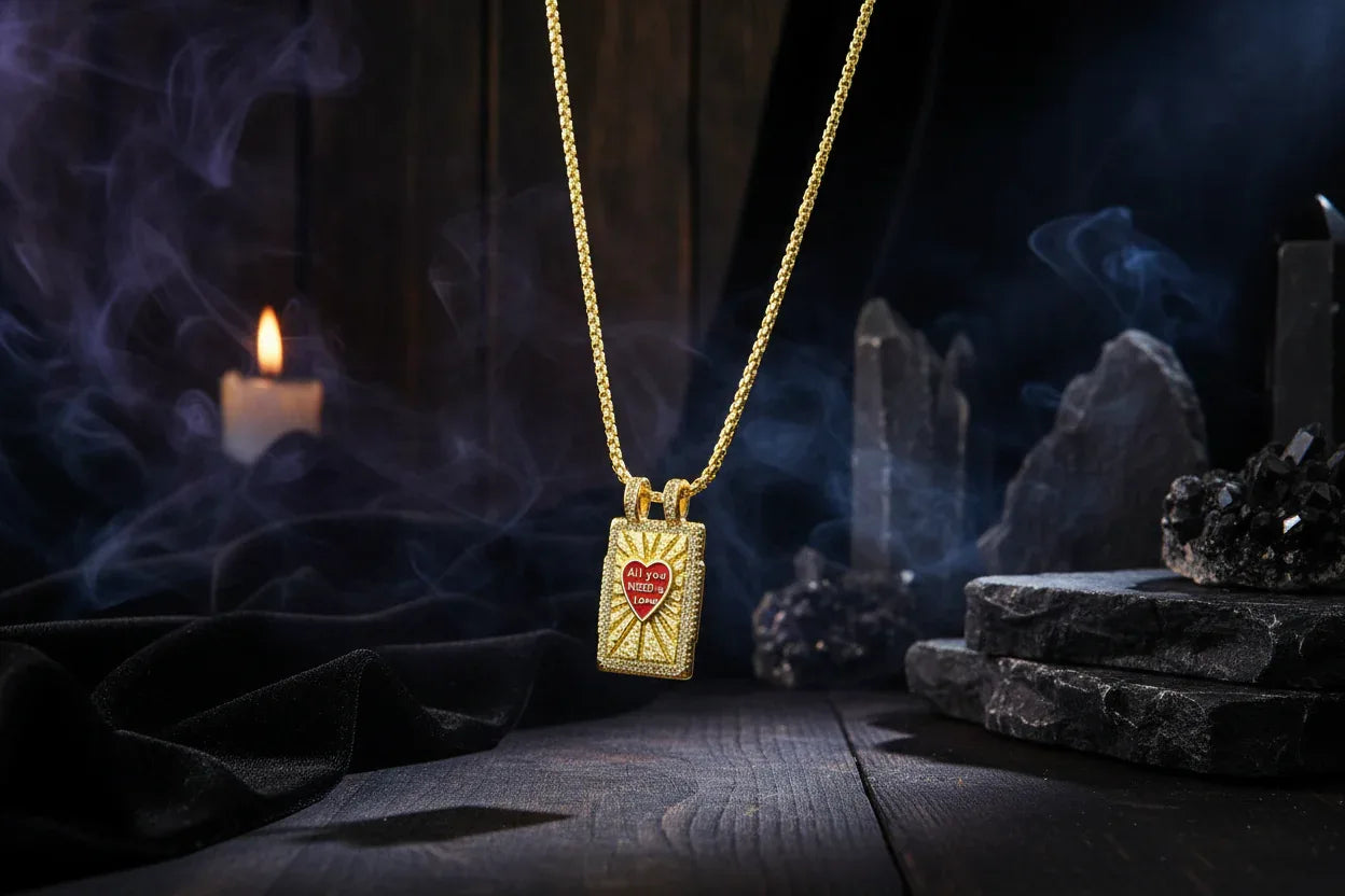 Gilded Tarot Pendant - Sorceress Sanctuary A-B-C-D-E