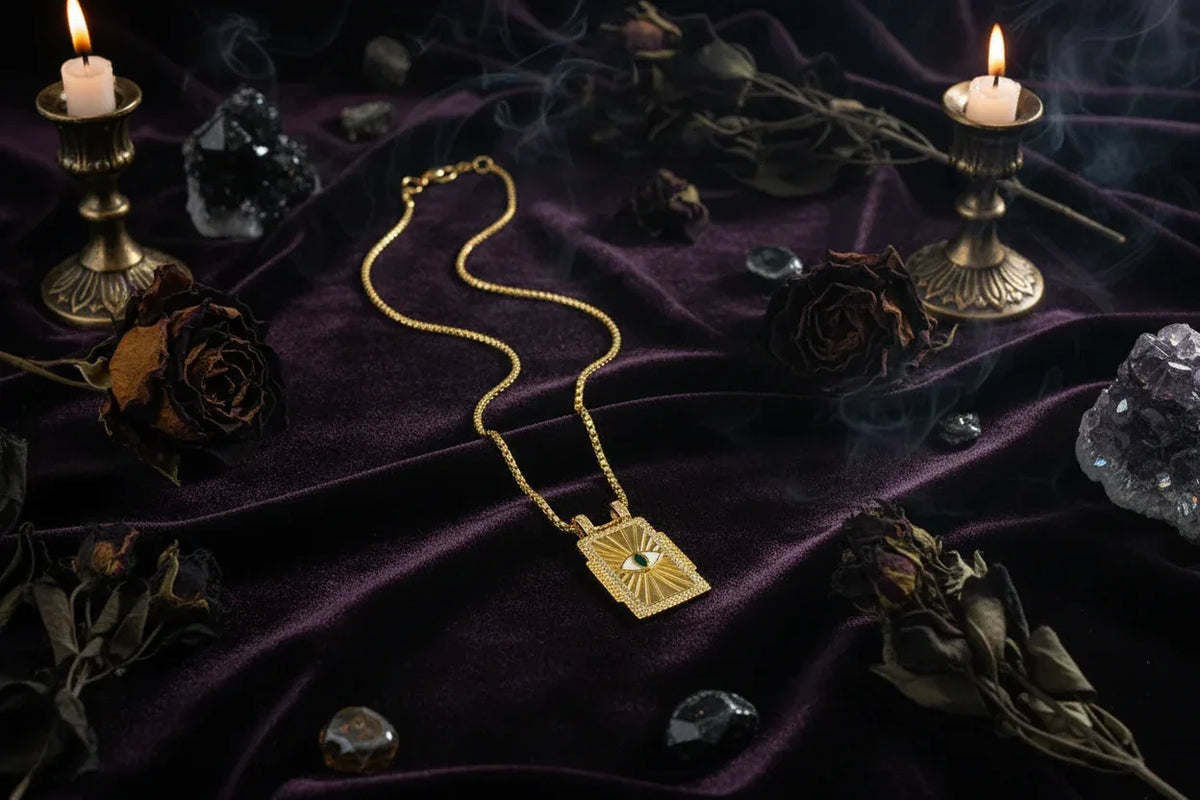 Gilded Tarot Pendant - Sorceress Sanctuary A-B-C-D-E