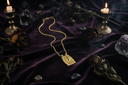 Gilded Tarot Pendant - Sorceress Sanctuary A-B-C-D-E