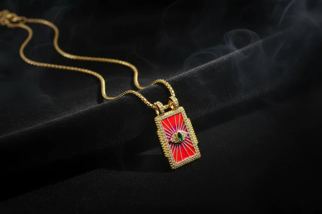 Gilded Tarot Pendant - Sorceress Sanctuary A-B-C-D-E