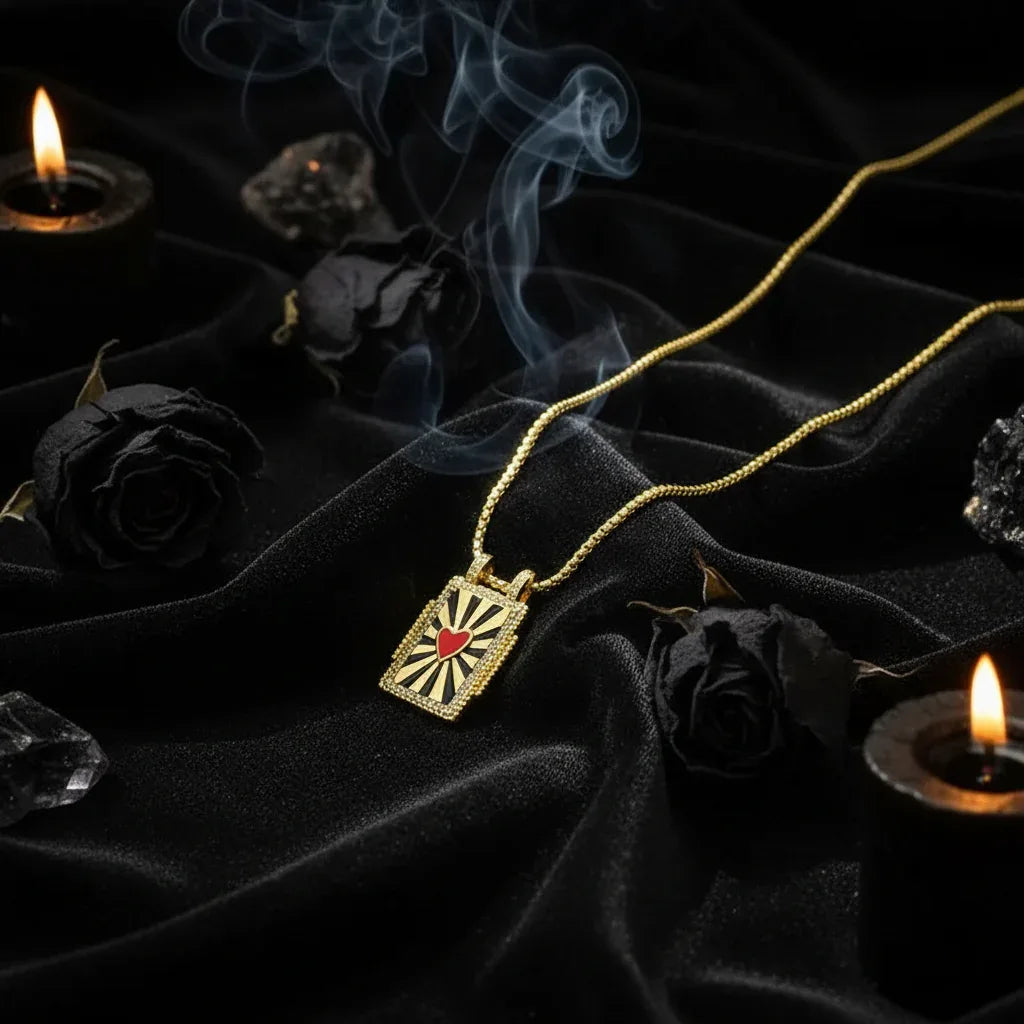 Gilded Tarot Pendant - Sorceress Sanctuary A-B-C-D-E