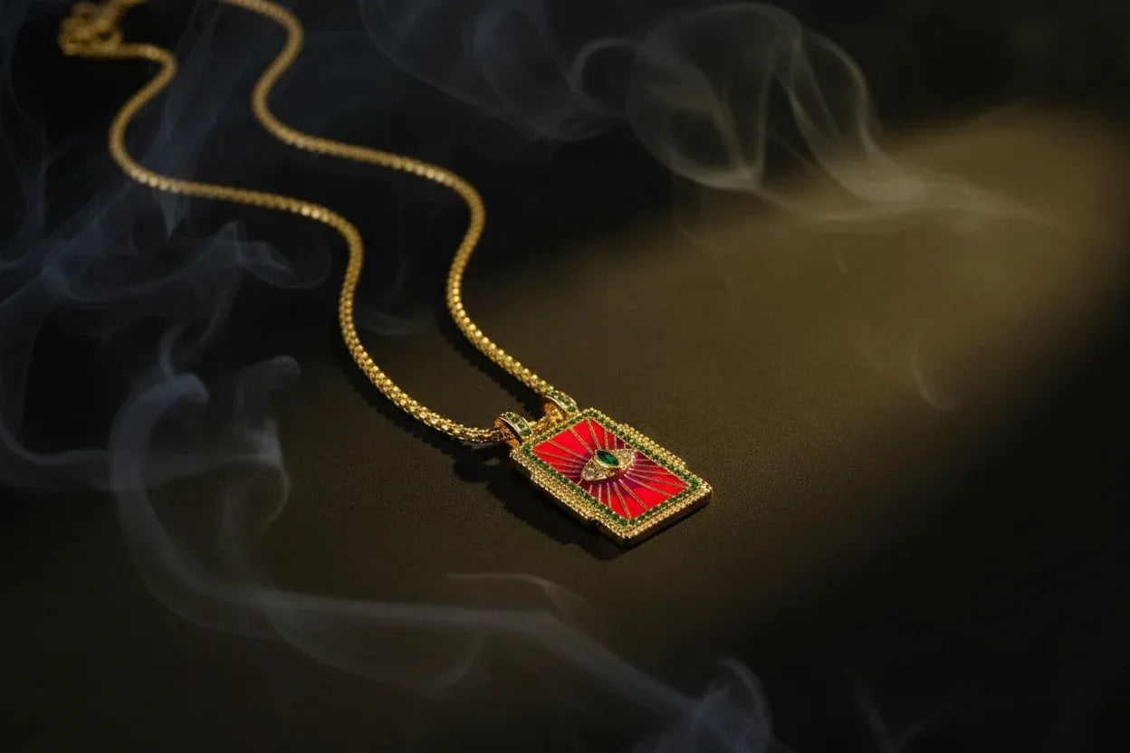 Gilded Tarot Pendant - Sorceress Sanctuary A-B-C-D-E