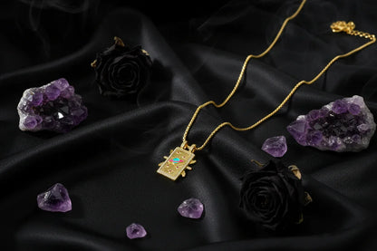 Gilded Tarot Pendant - Sorceress Sanctuary A-B-C-D-E