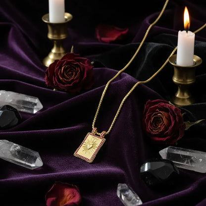 Gilded Tarot Pendant - Sorceress Sanctuary A-B-C-D-E