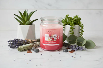 Glass Aromatherapy Candle - Sorceress Sanctuary Apple Cinnamon-Cherry bread-Citrus Cherry-Coffee-Ginger cake