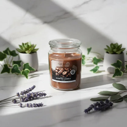 Glass Aromatherapy Candle - Sorceress Sanctuary Apple Cinnamon-Cherry bread-Citrus Cherry-Coffee-Ginger cake