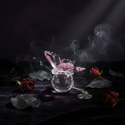 Glass Butterfly - Sorceress Sanctuary Pink-Blue-Clear-Purple-Yellow