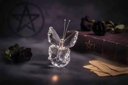 Glass Butterfly - Sorceress Sanctuary Pink-Blue-Clear-Purple-Yellow