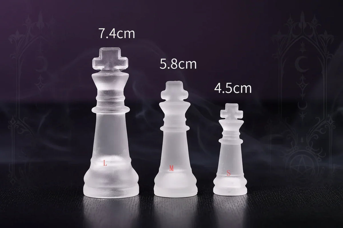 Glass Chess Set - Sorceress Sanctuary 20x20cm-25x25cm-35*35cm