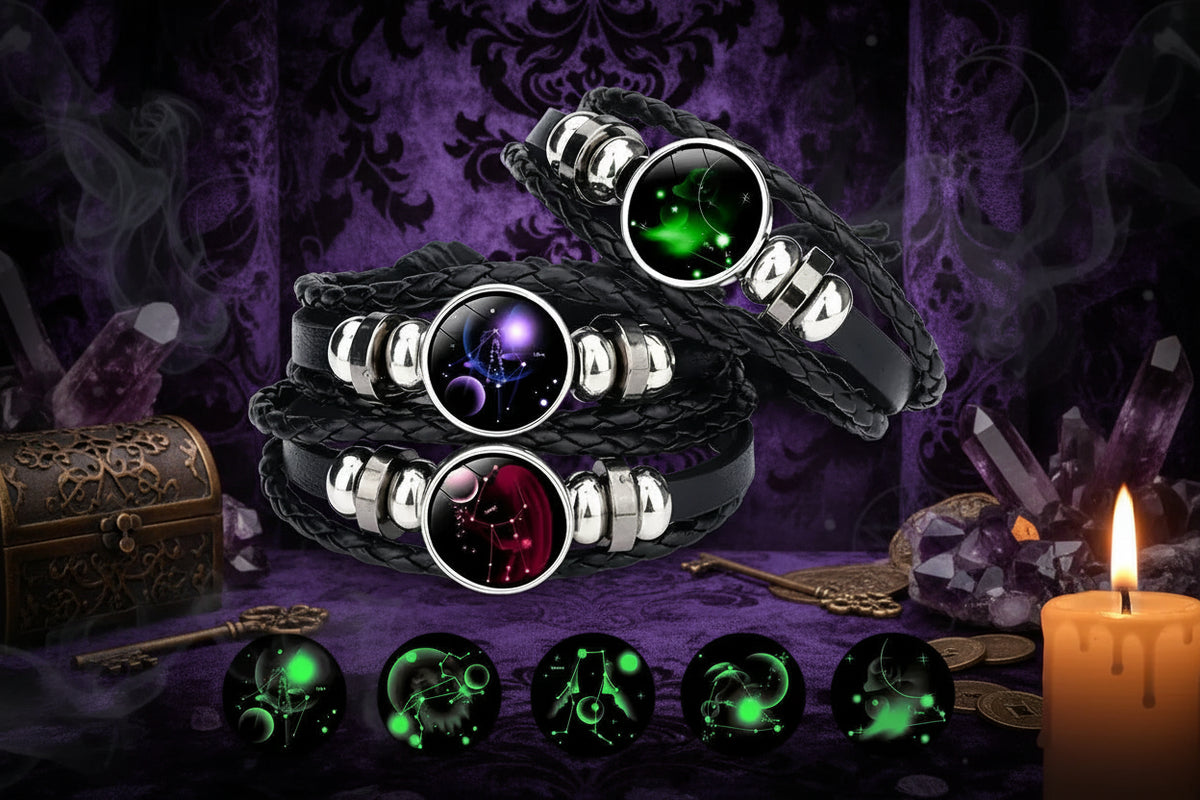 Glow Zodiac Bracelet - Sorceress Sanctuary Aries-Gemini-Leo-Pisces-Sagittarius