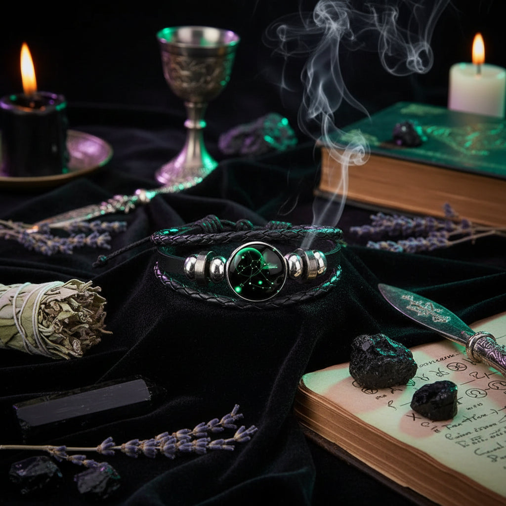 Glow Zodiac Bracelet - Sorceress Sanctuary Aries-Gemini-Leo-Pisces-Sagittarius