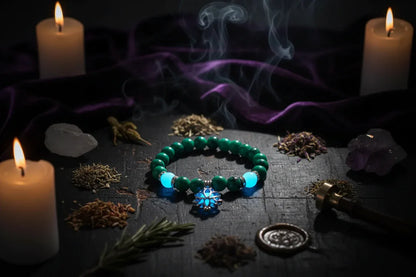 Glowing Lotus Bracelet - Sorceress Sanctuary A-B-F-E-C