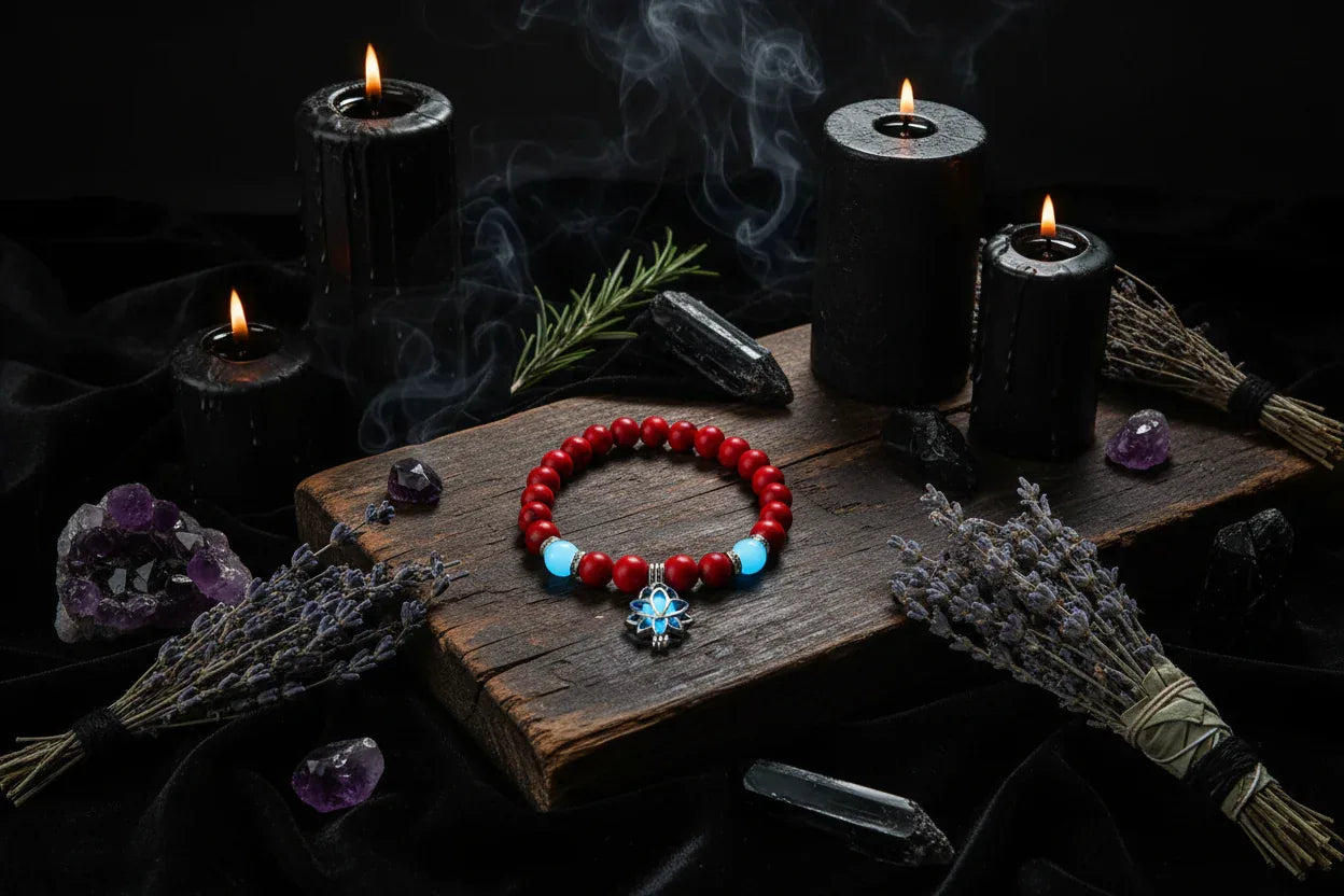 Glowing Lotus Bracelet - Sorceress Sanctuary A-B-F-E-C