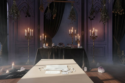 Glowing Masks - Sorceress Sanctuary Square black-Square white