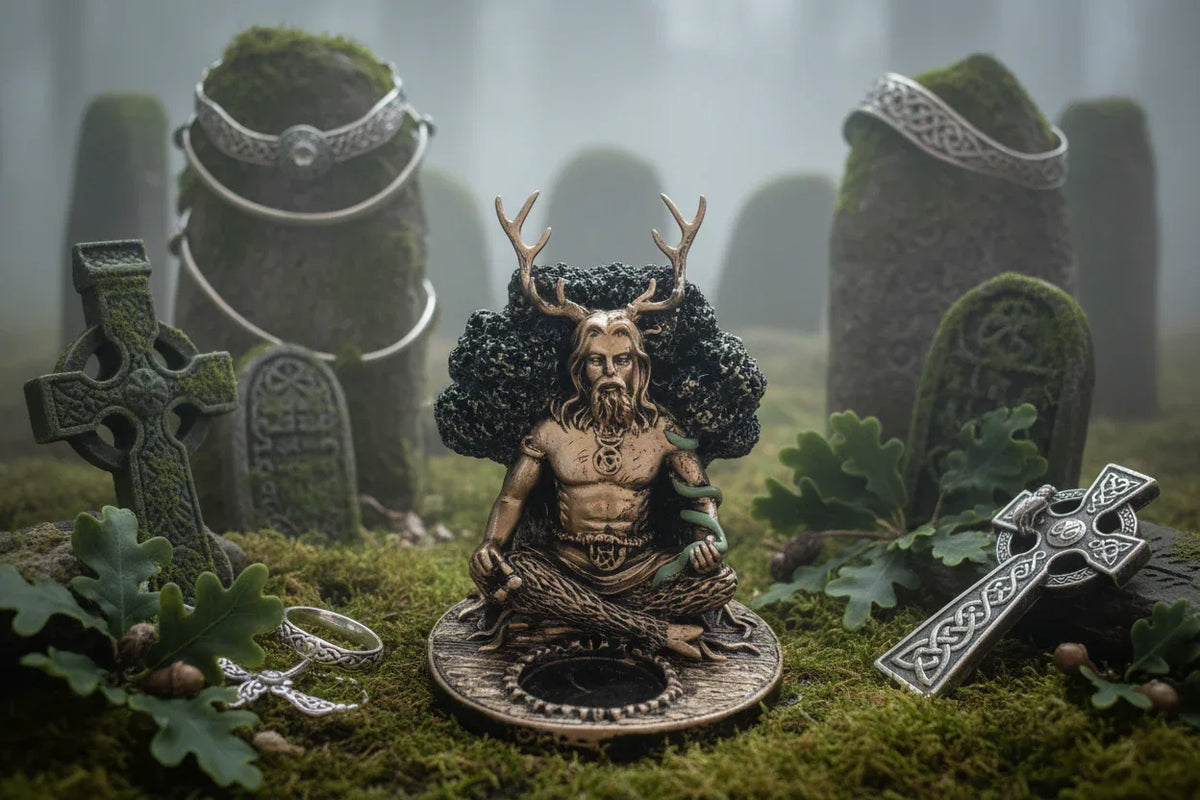 God Candle Holder - Sorceress Sanctuary Deus (Não acompanha velas)