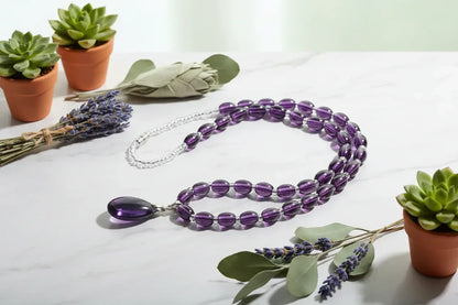 Goddess Amethyst Necklace - Sorceress Sanctuary Purple