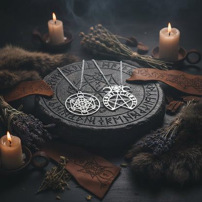 Supernatural Moon Goddess Necklace - Stainless Steel Pendant Sorceress Sanctuary