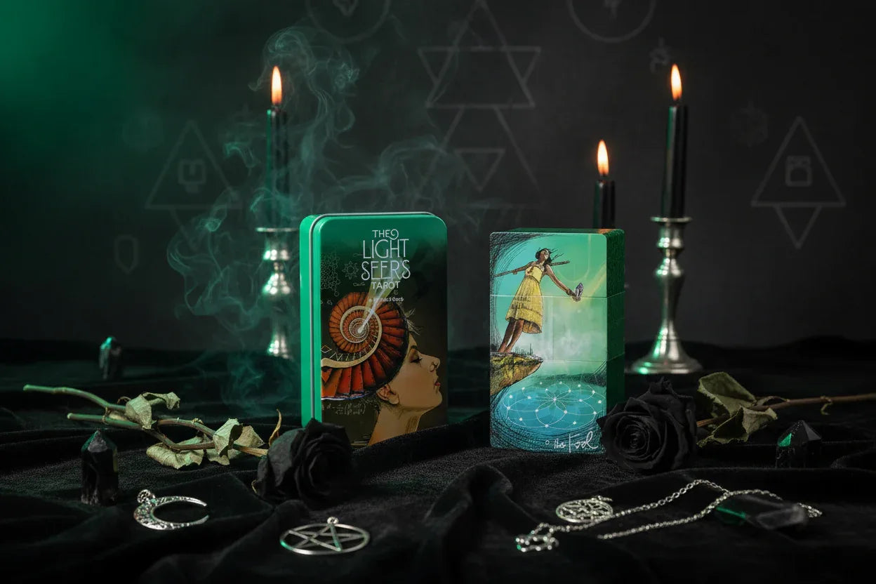 Gold Tarot Cards - Sorceress Sanctuary 1-2-3 bronzing process upgrade-4 Bronzing process upgrade