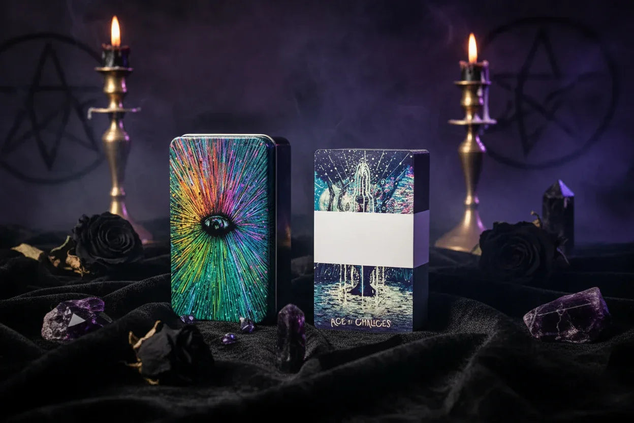 Gold Tarot Cards - Sorceress Sanctuary 1-2-3 bronzing process upgrade-4 Bronzing process upgrade